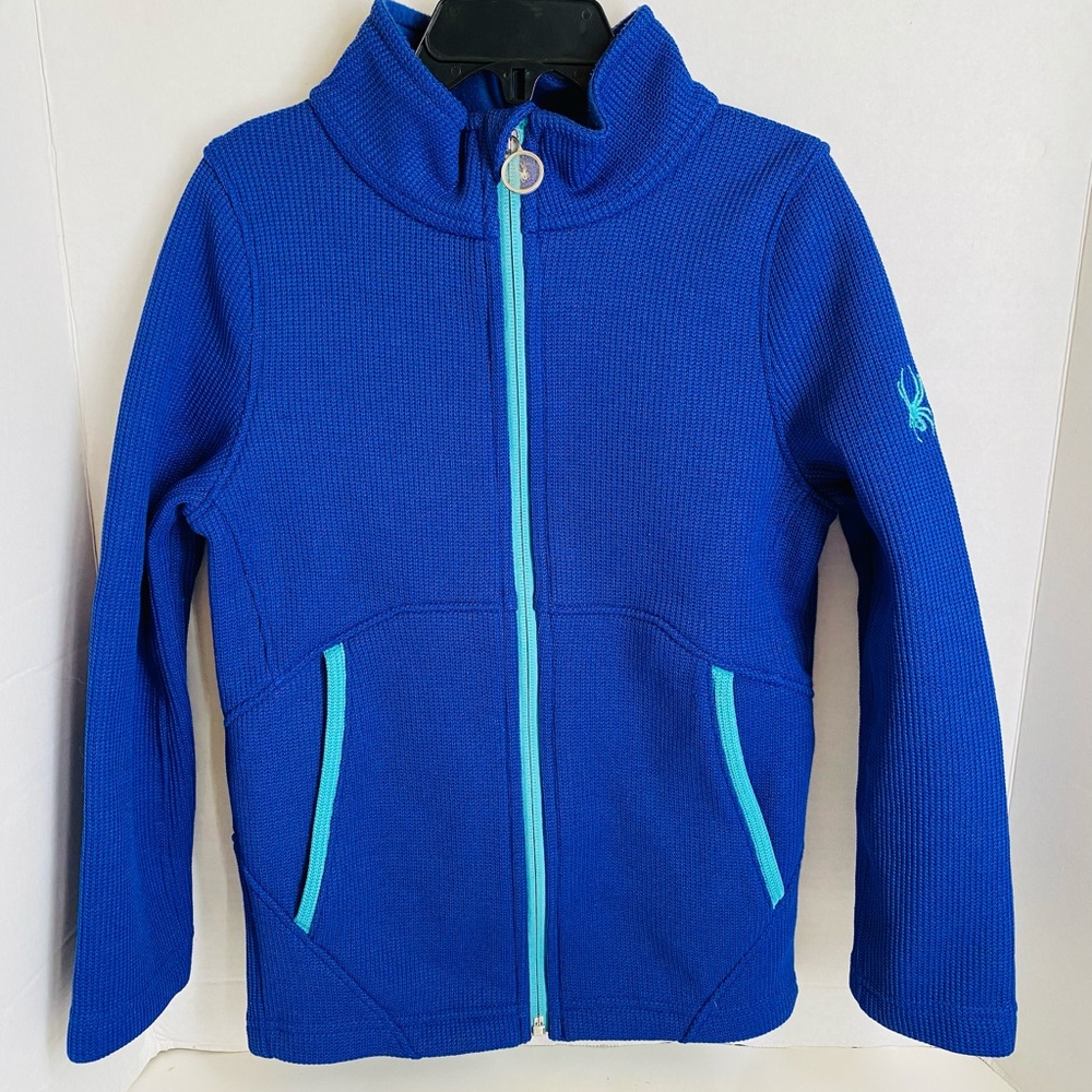 SPYDER ROYAL BLUE ZIPPERED JACKET